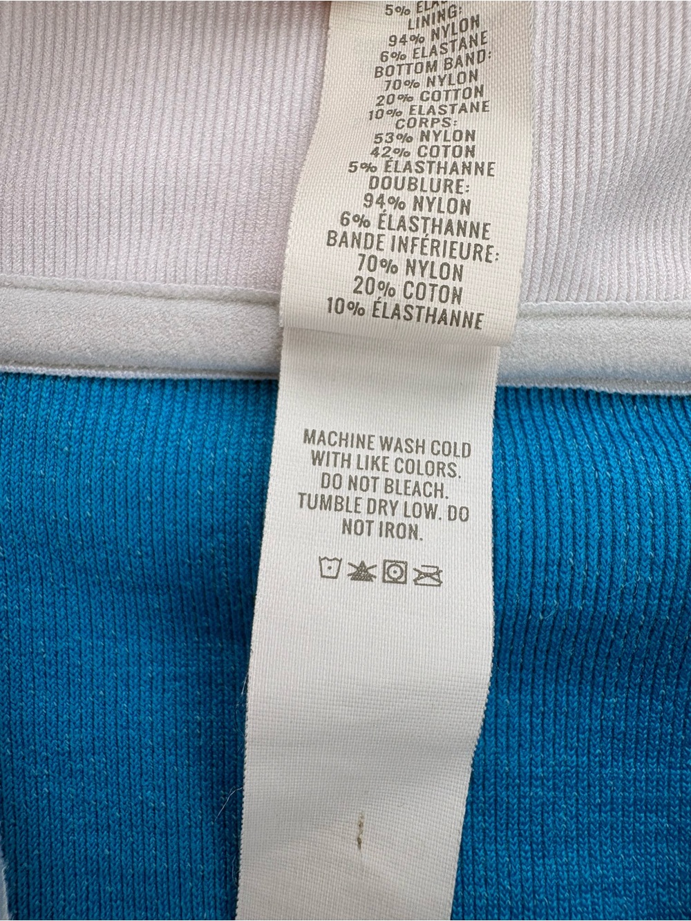 Offline by Aerie Blue Terry Cloth Sleeveless Cropped Polo Top Size M - Picture 7 of 8